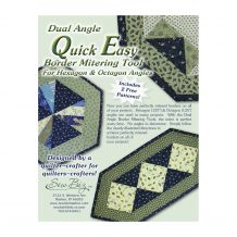 Dual Angle Quick Easy BORDER Mitering Tool for Hexagon and Octagon Angles Tool by Donelle McAdams - Sew Biz