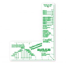Creative Notions Embroidery Placement Ruler - Adult Garments