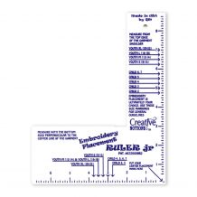 Creative Notions Embroidery Placement Ruler Jr. - Children's Garments