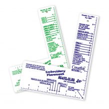 Creative Notions Embroidery Placement Ruler Adult & Jr. Bundle