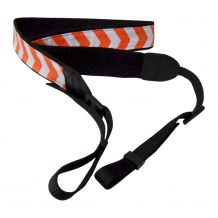 Camera Strap Embroidery Blanks - ORANGE CHEVRON - CLOSEOUT