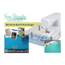 Sew Steady Clear Acrylic Portable Table - WISH TO QUILT BUNDLE - 22.5in x 25.5in
