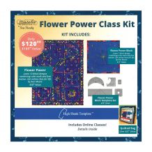 Westalee Design Flower Power Kit - Set of 5 High Shank Templates + Storage Bag + 12 Hours Video Instruction
