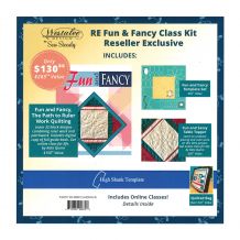 Westalee Design - Fun & Fancy Kit - Set of 5 High Shank Templates + Storage Bag + 12 Hours Video Instruction