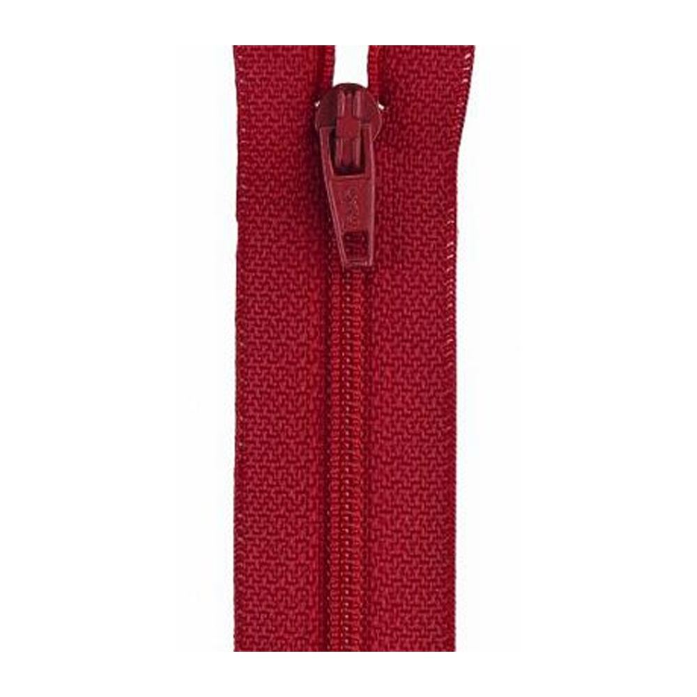 Coats & Clark 9" Polyester Zipper - Red