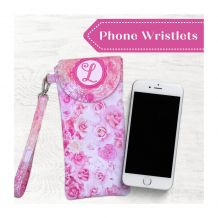 Monogrammed Wristlet Phone Cases Embroidery Designs on CD-ROM by Pickle Pie Designs