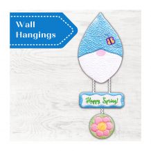 Gnome Whimsical Wall Hangings Embroidery Designs on CD-ROM by Pickle Pie Designs