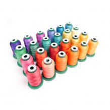 Exquisite Polyester 24 Color Thread Kit from DIME Designs in Machine Embroidery - Summer Assortment