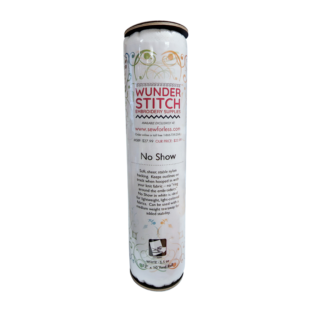 Exquisite H5401210K No Show Cutaway 1.5oz Embroidery Stabilizer Backing, 12 inch x 10 Yard Roll