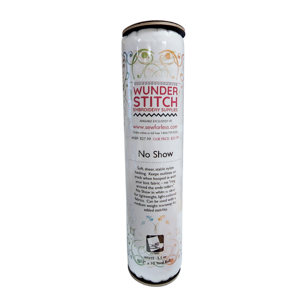 WunderStitch 1.5oz No Show Mesh Cutaway Embroidery Stabilizer 12in x 10yd Roll