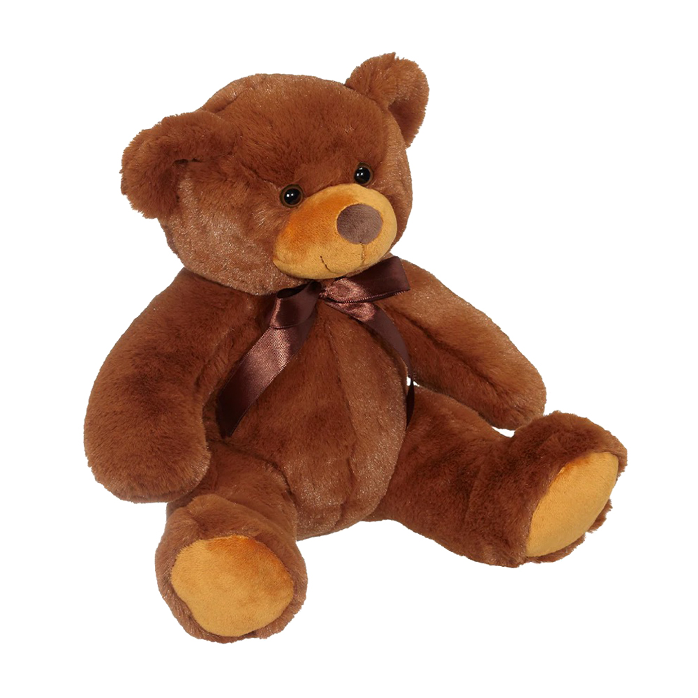 11" Big Jojo Bear With Brown Ribbon