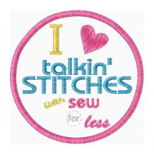 Free Talkin' Stitches Patch Design from Diana