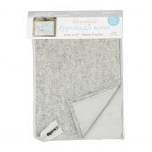 Felt Zipper Pouch Blank in Heather Grey by Kimberbell - Small 6" x 8" KDKB229