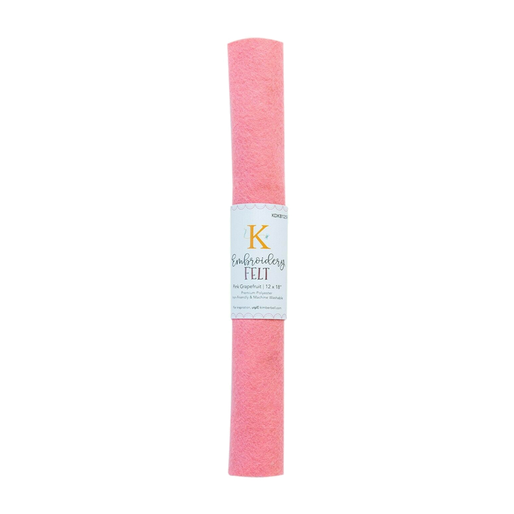 Embroidery Felt in Pink Grapefruit by Kimberbell Designs KDKB1259