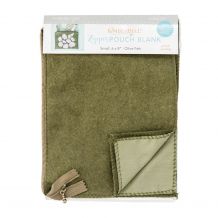Felt Zipper Pouch Blank in Olive by Kimberbell - Small 6" x 8" KDKB227