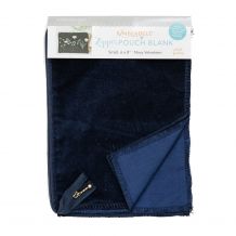 Velveteen Zipper Pouch Blank in Navy by Kimberbell - Small 6" x 8" KDKB233