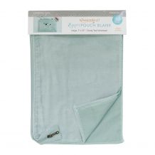 Velveteen Zipper Pouch Blank in Dusty Teal by Kimberbell - Large 7" x 10" KDKB236