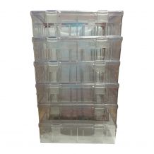 Isacord and Poly-X40 30 Spool Clear Stackable Thread Box - Case of 6