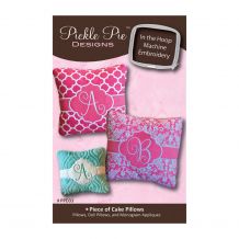 Piece of Cake Pillows Collection Embroidery Designs on CD-ROM by Pickle Pie Designs - CLOSEOUT