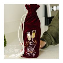 Velvet Wine Bag by Kimberbell - Burgundy