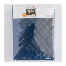 Quilted Pillow Cover by Kimberbell - Finished Size 12"x 18" - Navy Linen
