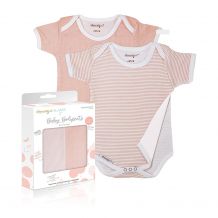 Baby Bodysuits by Kimberbell - Peach - 2/pack - 9-12 Months