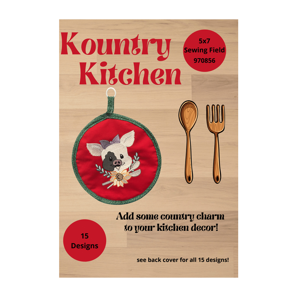 Kountry Kitchen Embroidery Designs by Dakota Collectibles CD-ROM + INSTANT DOWNLOAD 970856