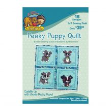 Pesky Puppy Quilt Embroidery Designs by Dakota Collectibles CD-ROM + INSTANT DOWNLOAD F70870