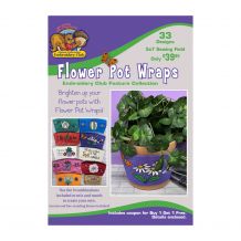 Flower Pot Wraps Embroidery Designs by Dakota Collectibles CD-ROM + INSTANT DOWNLOAD F70871