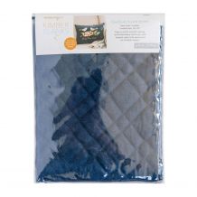 Quilted Pillow Cover by Kimberbell - Finished Size 12"x 18" - Navy Linen