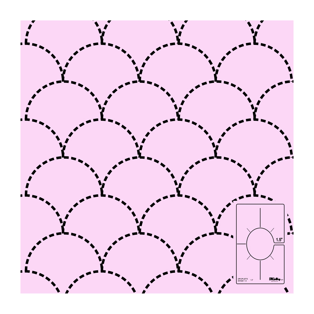 DM Quilting by Donna McCauley - Droplet Template - Drop 3