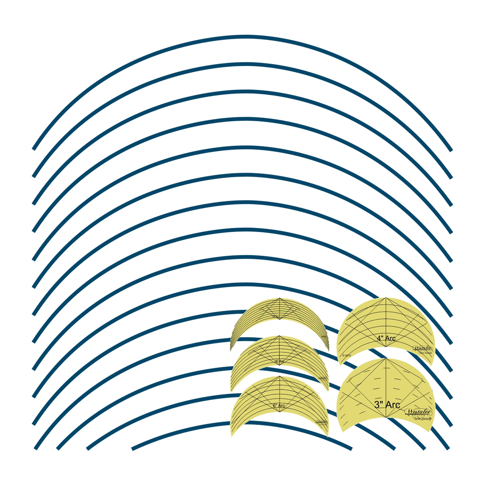 Westalee Design - Design Arc - 5-Piece Template Set