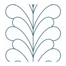 Westalee Design - Feather - 2" Template - Includes FREE Class on Sew Steady University