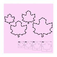 DM Quilting by Donna McCauley - Maple Leaf - 4-piece Template Set + FREE Table Runner Pattern