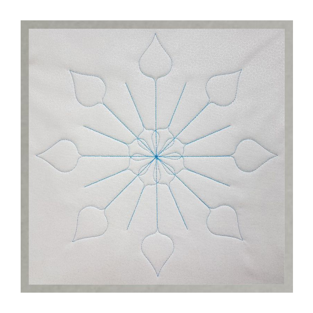 Westalee Design - Spin-E-Fex Teardrop Snowflake 4 - 2-piece Template Set