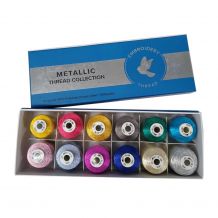 Eversewn Lustrous Metallic Thread Set -  Includes 12 - 1100yd Spools