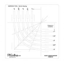 DM Quilting by Donna McCauley - Basic Marking Ruler Tool - 6" x 6"