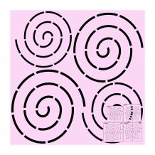 DM Quilting by Donna McCauley - Coil Template Set - Includes Sizes 4.5" - 5" - 5.5" & 6"