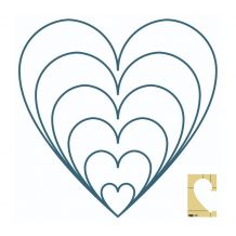 Westalee Design - Heart Template - Size 5"