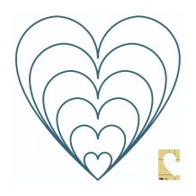 Westalee Design - Heart Template - Size 4"