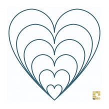 Westalee Design - Heart Template - Size 1"