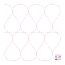 DM Quilting by Donna McCauley - Ribbon Candy Template - Size 1"