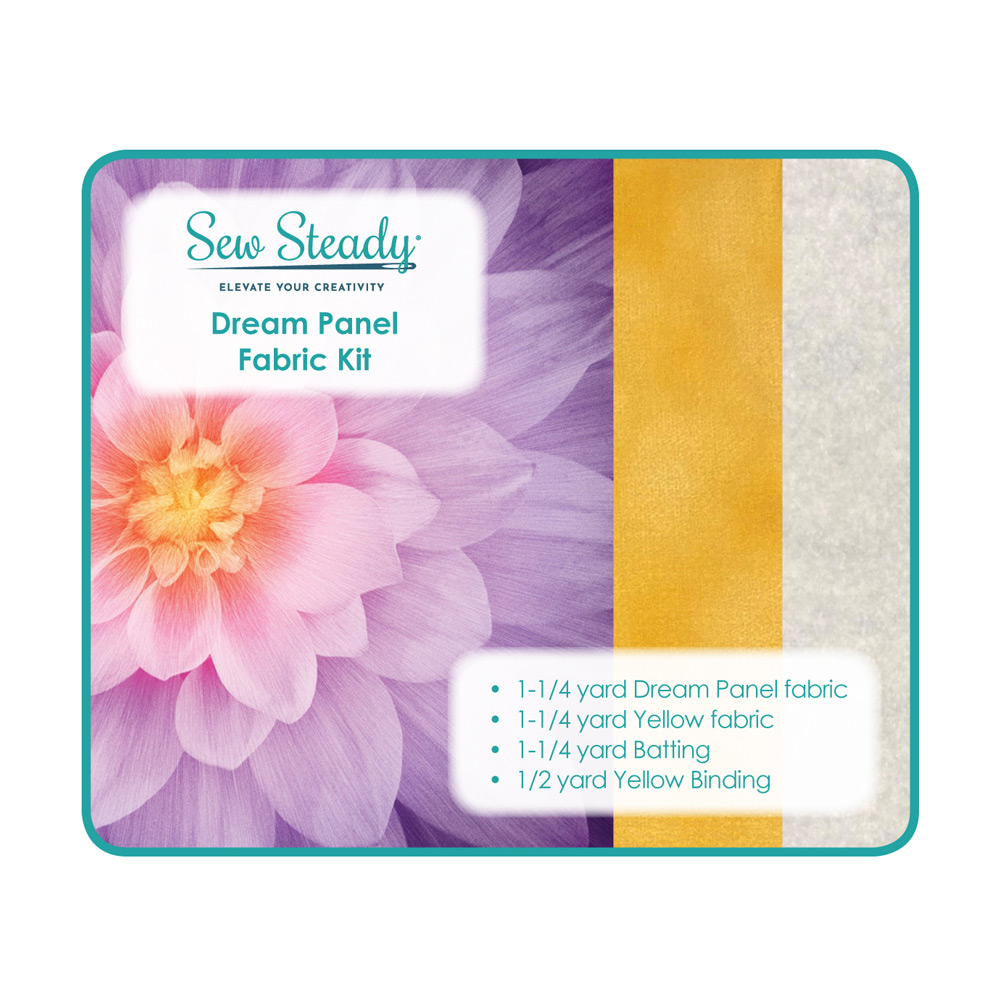 Sew Steady - Panel Design Workshop Fabric Kit - Orchid with Yellow