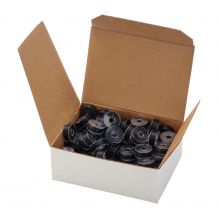 Fil-Tec - Clear-Quilt Pre-Wound Polyester Bobbins - Box of 100 Size L - 13147 - Black