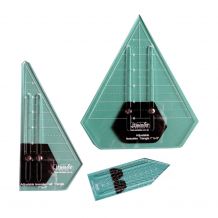 Westalee Design - Adjustable Isosceles Sashing Rulers - 3-piece Template Set