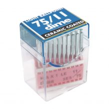 DIME Embroidery Needles by Triumph - Ceramic 75/11 Light Ball Point HAX1 LE EBBR - 20 Pack