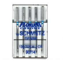 Floriani Chrome by Schmetz - 90/14 Denim Needles - 130/705 H-J CF - 5 Needle Pack