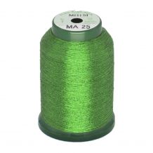 KingStar Metallic Embroidery Thread - MA - 25 Leaf Green (A470025) from DIME - 1000m Spool