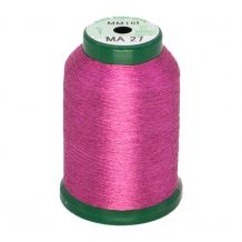 KingStar Metallic Embroidery Thread - MA - 27 Fuchsia (A470027) from DIME - 1000m Spool