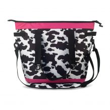 Domil Selected - Over-The-Shoulder Cooler Tote in Black Cow Print